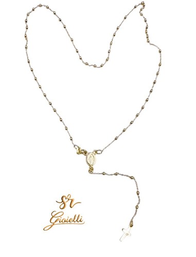 Collana rosario oro - collana, giallo