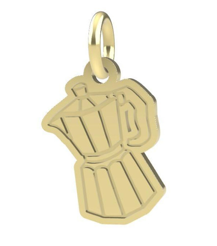 Pendente dédié oro giallo - in,