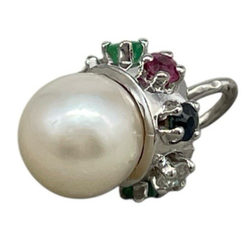 Ciondolo charm oro bianco - ciondolo,