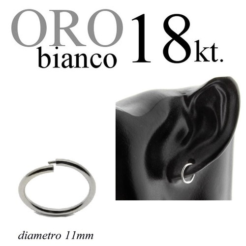 Orecchini oro bianco - orecchini,