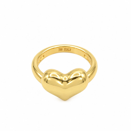 Anello cuore bombato oro - bombato,