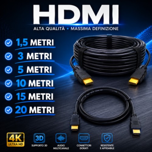 Cavo hdmi con - m/m, connettori
